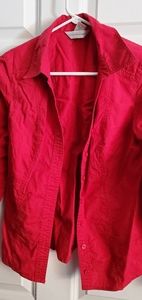 Christpher and Banks red button down shirt
